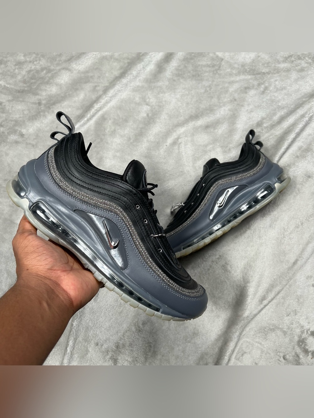 Nike Air Max 97 x Megan Thee Stallion Sneakers Womens 10 Black Hottie FZ4048 900